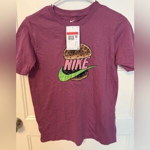 Nike Purple Tee with Graphic Design